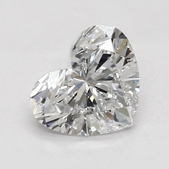 1.0 Carat Heart Lab Diamond with  Cut Diamond in 14KT  view 1
