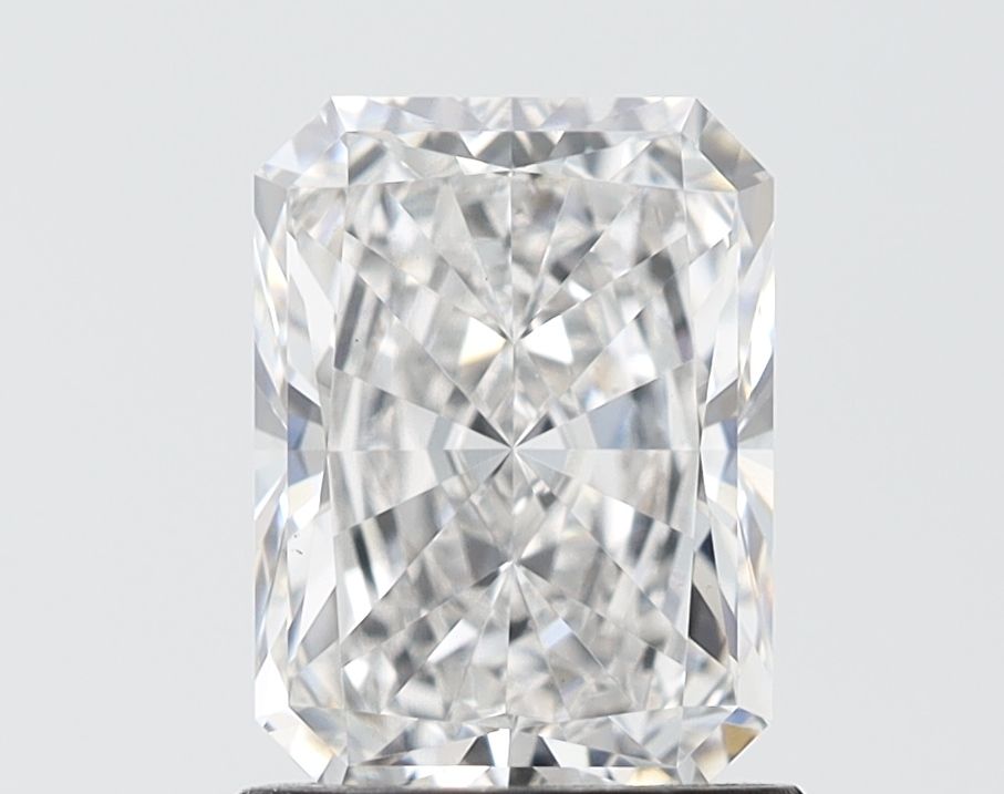2.03 Carat Radiant Lab Diamond with  Cut Diamond in 14KT  view 1

