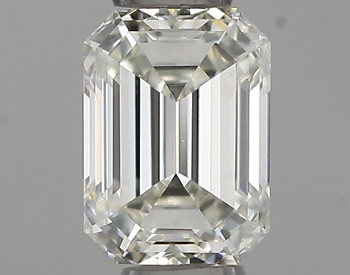 0.4 Carat Emerald Natural Diamond with  Cut Diamond in 14KT  view 1
