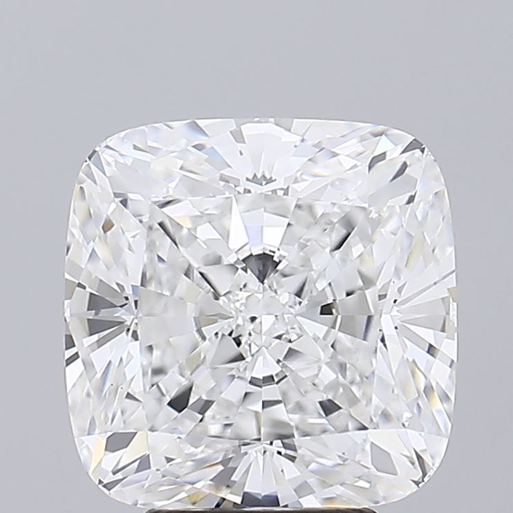 5.65 Carat Cushion Lab Diamond with  Cut Diamond in 14KT  view 1
