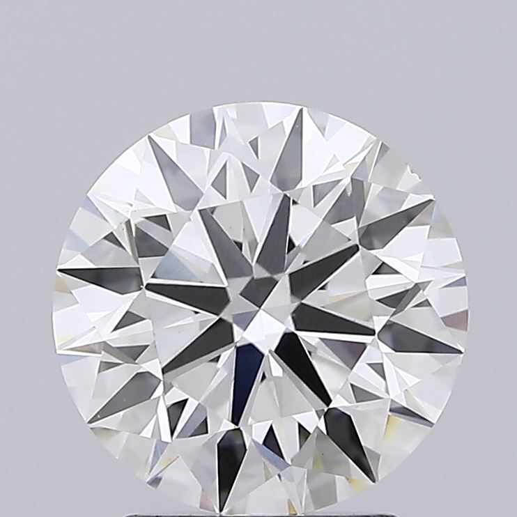 2.61 Carat Round Lab Diamond with  Cut Diamond in 14KT  view 1

