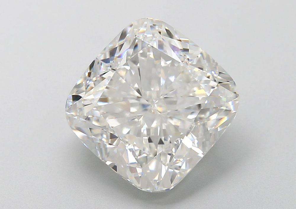 5.13 Carat Cushion Lab Diamond with  Cut Diamond in 14KT  view 1
