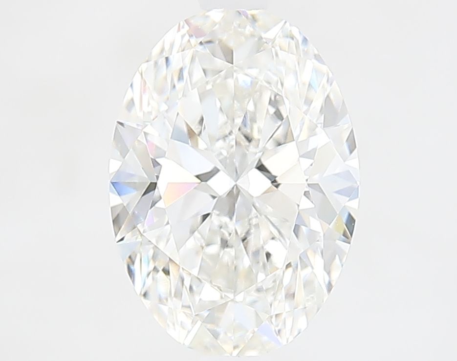2.41 Carat Oval Lab Diamond with  Cut Diamond in 14KT  view 1
