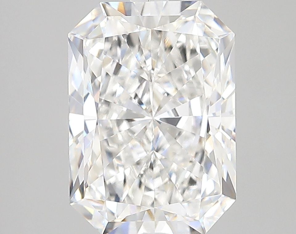 3.62 Carat Radiant Lab Diamond with  Cut Diamond in 14KT  view 1
