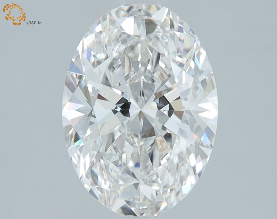1.75 Carat Oval Lab Diamond with  Cut Diamond in 14KT  view 1
