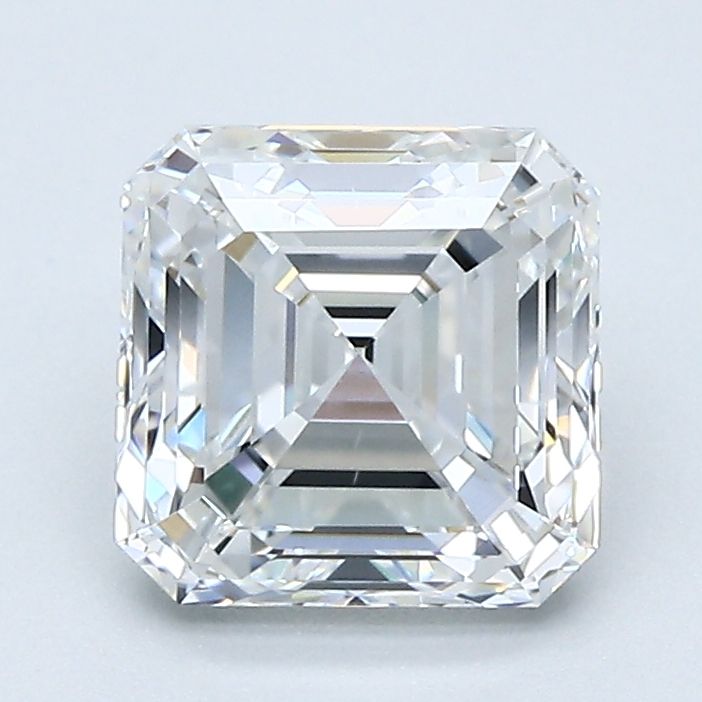 1.9 Carat Asscher Natural Diamond with  Cut Diamond in 14KT  view 1
