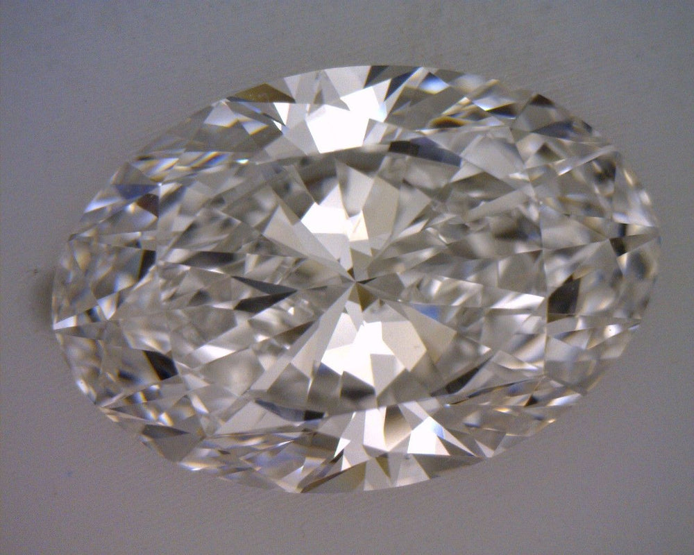 2.0 Carat Oval Natural Diamond with  Cut Diamond in 14KT  view 1
