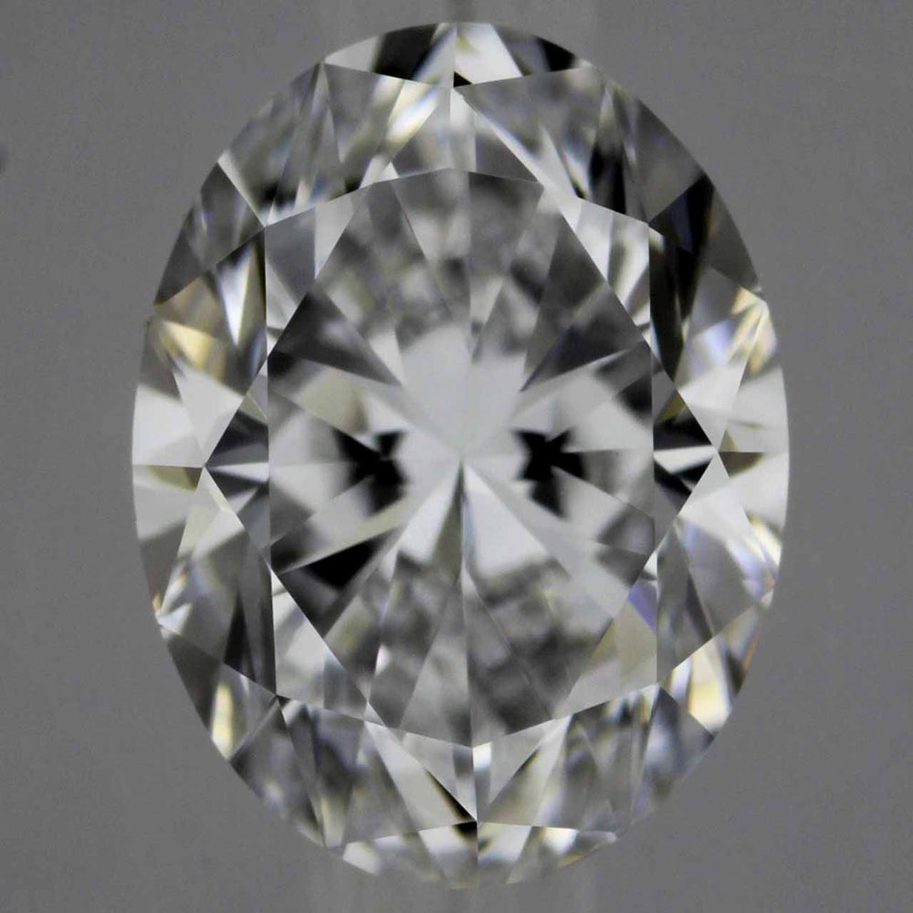 0.91 Carat Oval Natural Diamond with  Cut Diamond in 14KT  view 1
