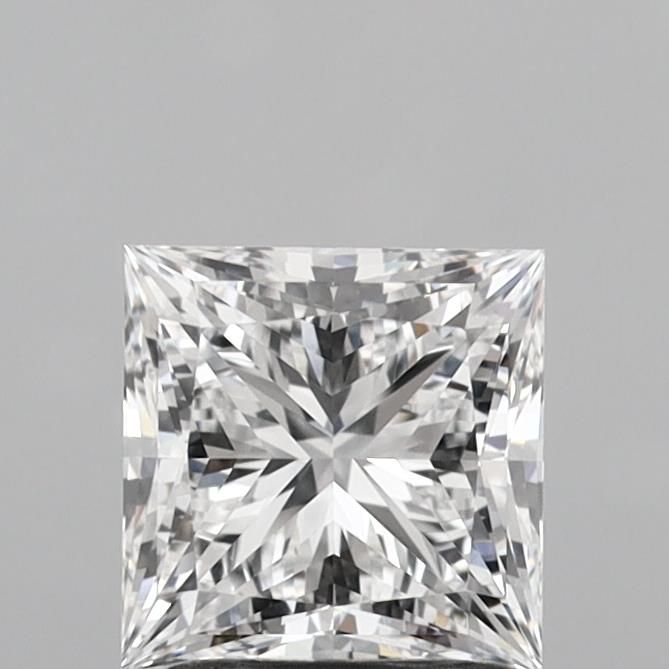 1.91 Carat Princess Lab Diamond with  Cut Diamond in 14KT  view 1
