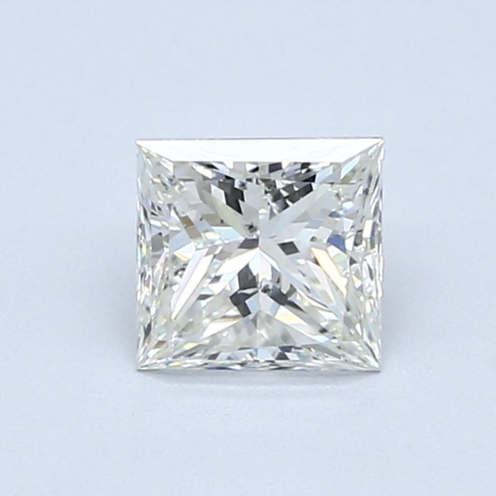 0.9 Carat Princess Natural Diamond with  Cut Diamond in 14KT  view 1
