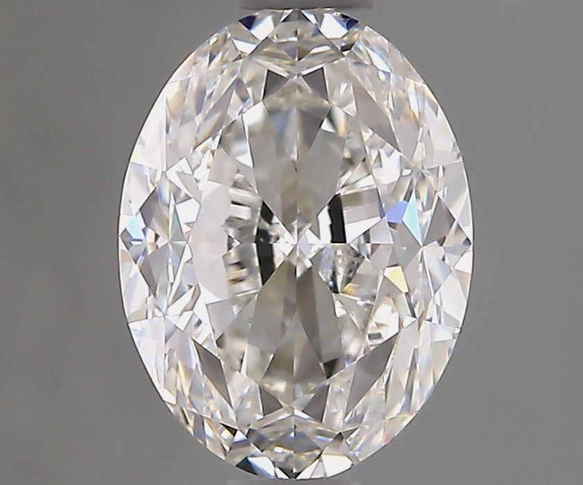 1.2 Carat Oval Natural Diamond with  Cut Diamond in 14KT  view 1
