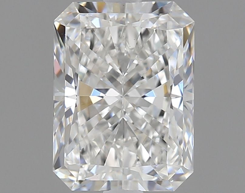 1.57 Carat Radiant Lab Diamond with  Cut Diamond in 14KT  view 1

