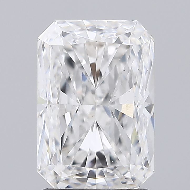 2.27 Carat Radiant Lab Diamond with  Cut Diamond in 14KT  view 1
