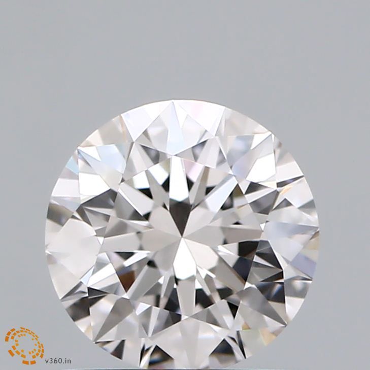 1.01 Carat Round Natural Diamond with  Cut Diamond in 14KT  view 1
