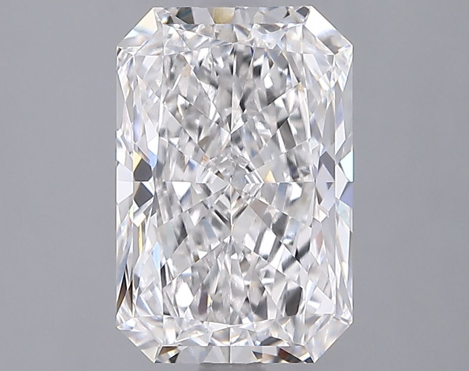 3.01 Carat Radiant Lab Diamond with  Cut Diamond in 14KT  view 1
