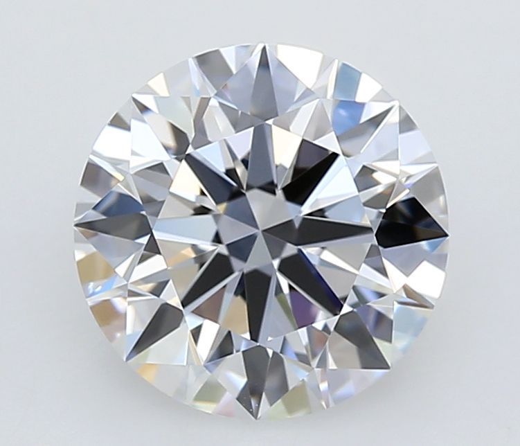 2.01 Carat Round Lab Diamond with  Cut Diamond in 14KT  view 1
