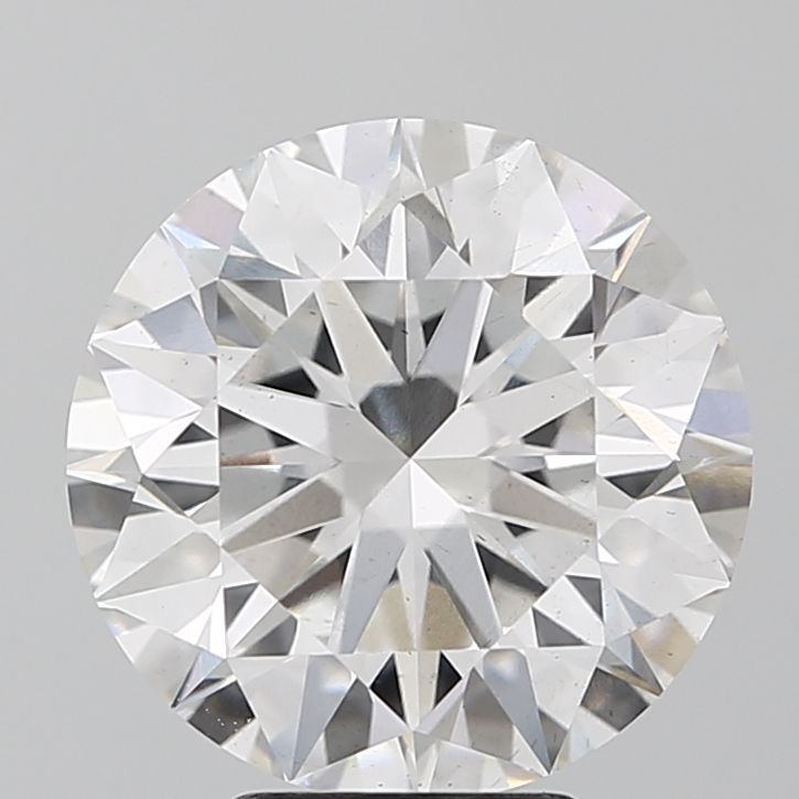 5.19 Carat Round Lab Diamond with  Cut Diamond in 14KT  view 1
