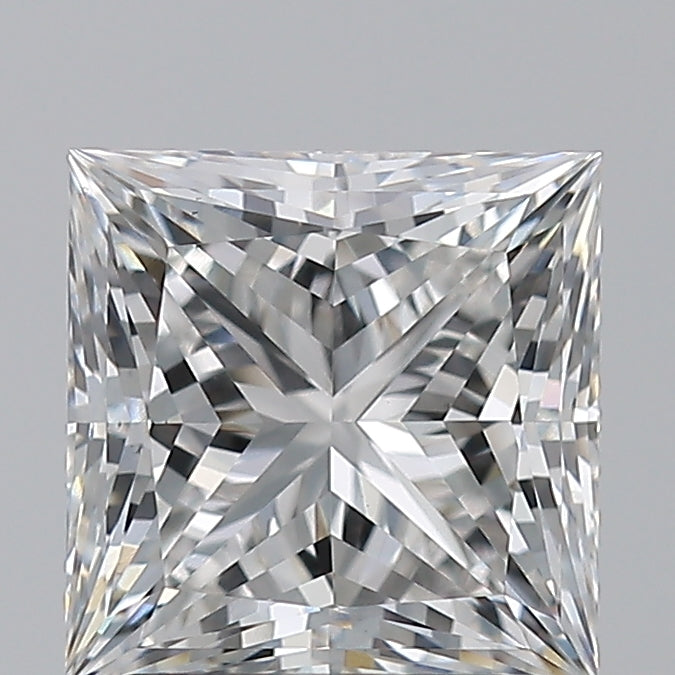 2.05 Carat Princess Lab Diamond with  Cut Diamond in 14KT  view 1
