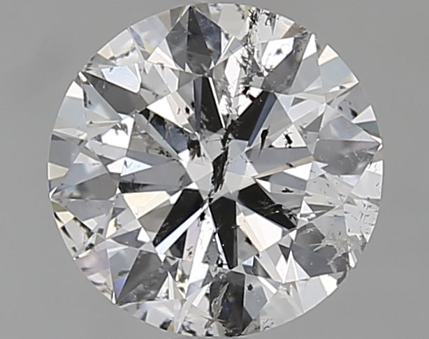 1.06 Carat Round Natural Diamond with  Cut Diamond in 14KT  view 1
