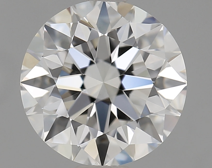1.29 Carat Round Natural Diamond with  Cut Diamond in 14KT  view 1
