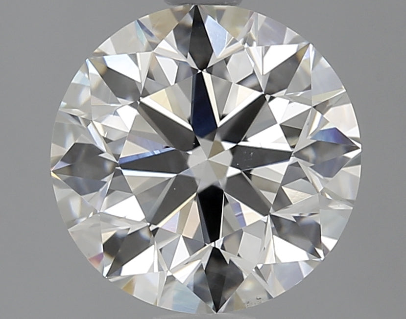 1.86 Carat Round Natural Diamond with  Cut Diamond in 14KT  view 1
