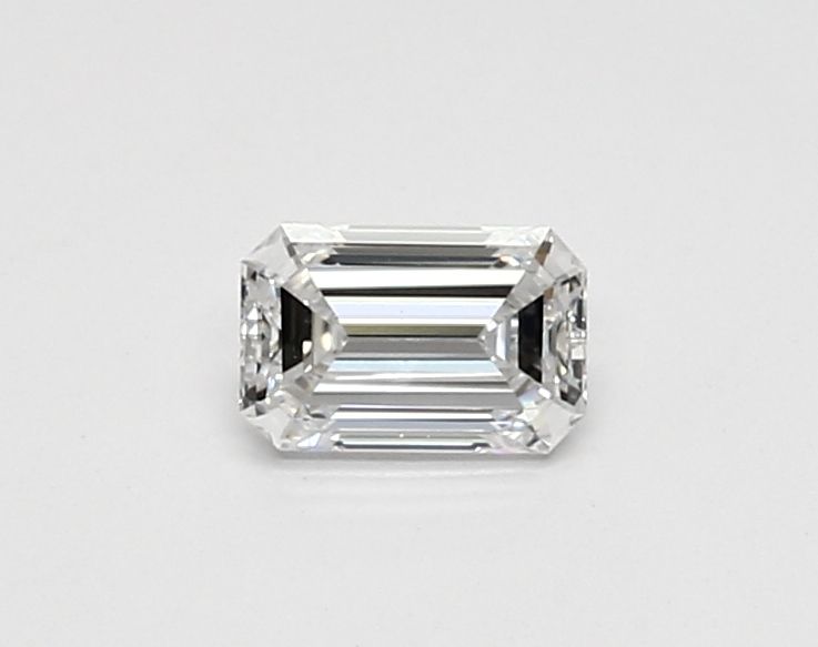 0.44 Carat Emerald Lab Diamond with  Cut Diamond in 14KT  view 1
