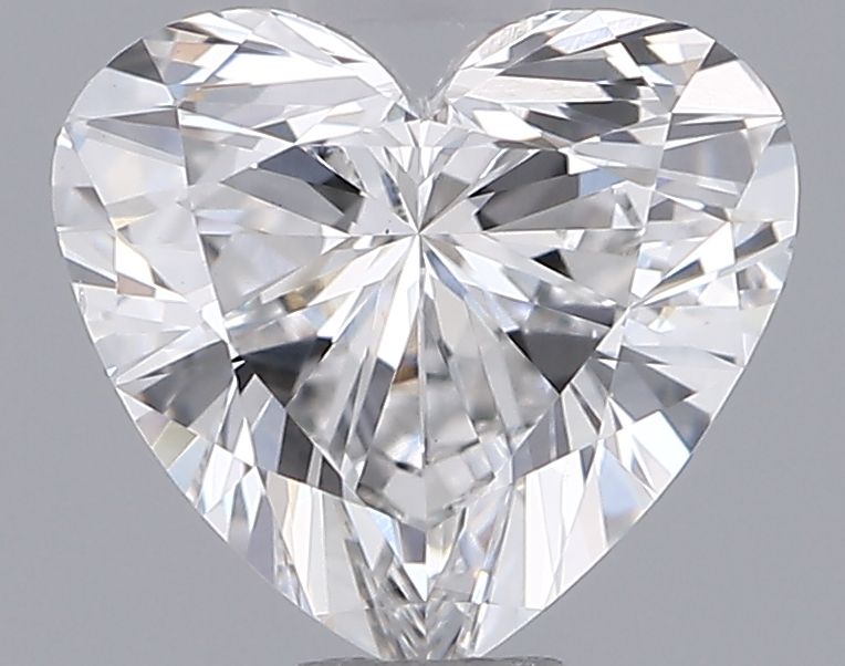 0.75 Carat Heart Lab Diamond with  Cut Diamond in 14KT  view 1
