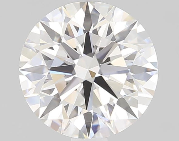 2.64 Carat Round Lab Diamond with  Cut Diamond in 14KT  view 1
