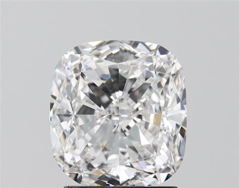 2.2 Carat Cushion Lab Diamond with  Cut Diamond in 14KT  view 1
