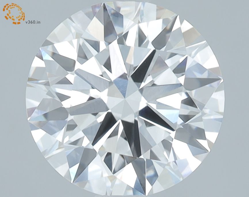 1.9 Carat Round Lab Diamond with  Cut Diamond in 14KT  view 1
