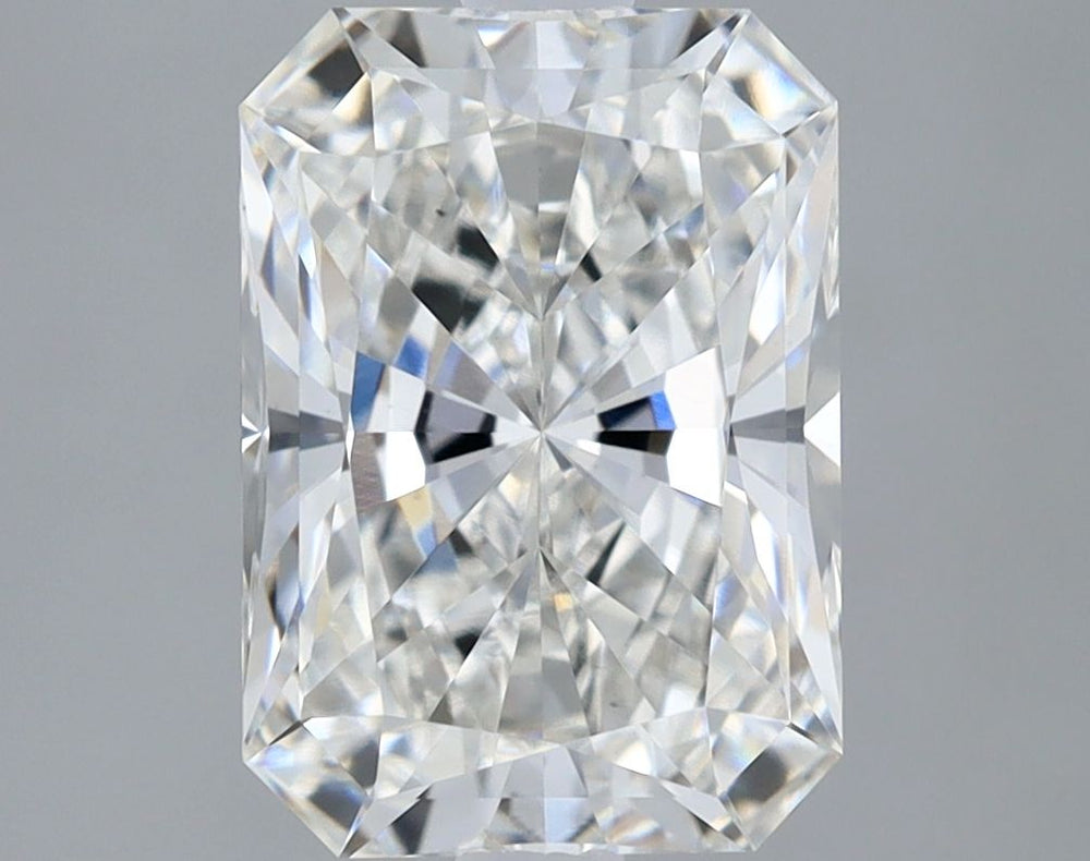 2.19 Carat Radiant Lab Diamond with  Cut Diamond in 14KT  view 1
