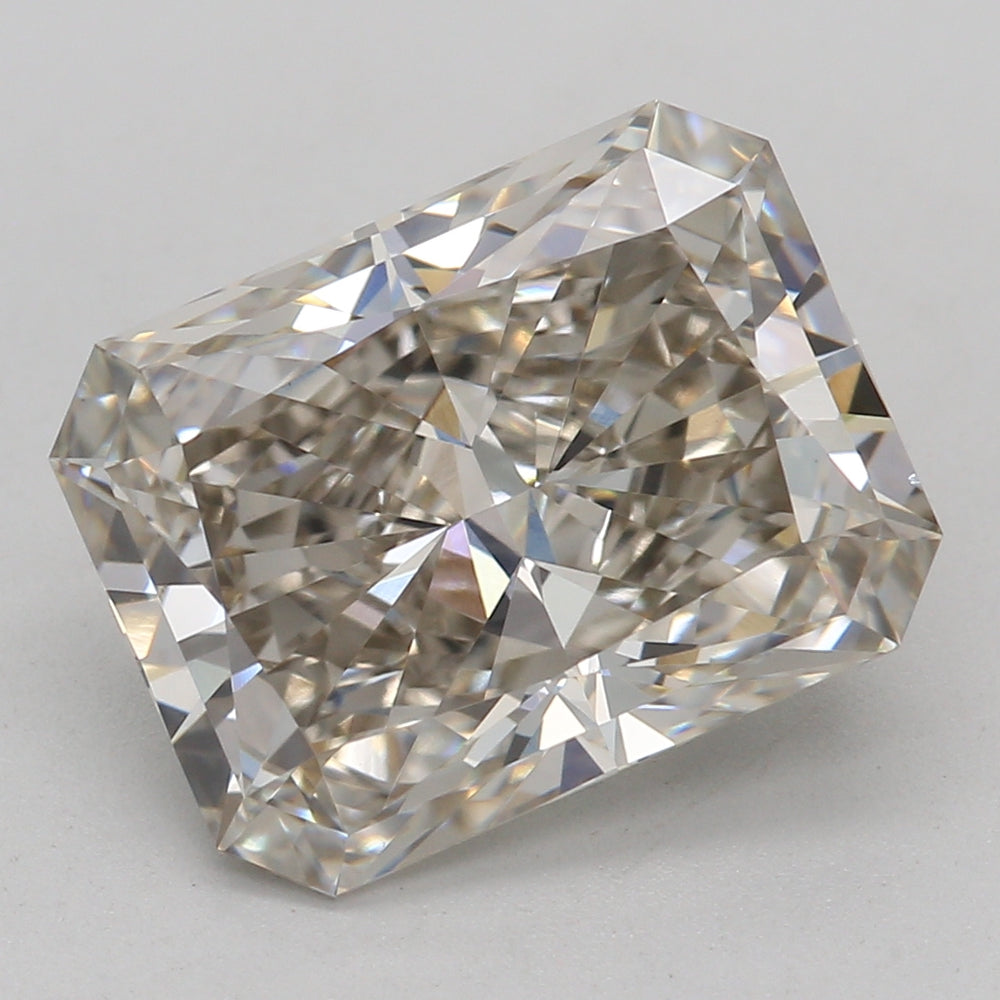 3.07 Carat Radiant Lab Diamond with  Cut Diamond in 14KT  view 1

