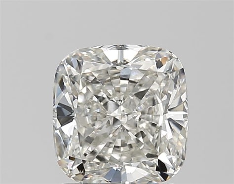 2.06 Carat Cushion Lab Diamond with  Cut Diamond in 14KT  view 1
