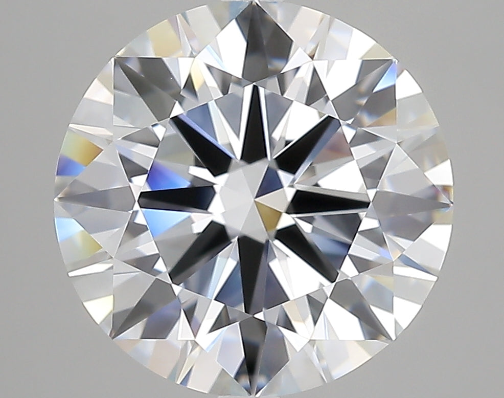 5.23 Carat Round Lab Diamond with  Cut Diamond in 14KT  view 1
