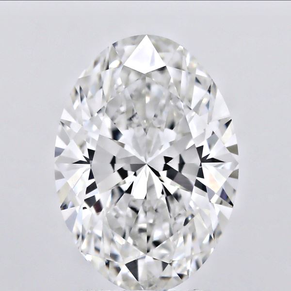 2.0 Carat Oval Lab Diamond with  Cut Diamond in 14KT  view 1
