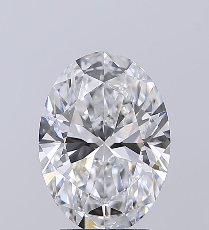 2.5 Carat Oval Lab Diamond with  Cut Diamond in 14KT  view 1
