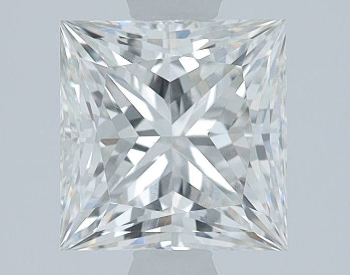 1.5 Carat Princess Lab Diamond with  Cut Diamond in 14KT  view 1

