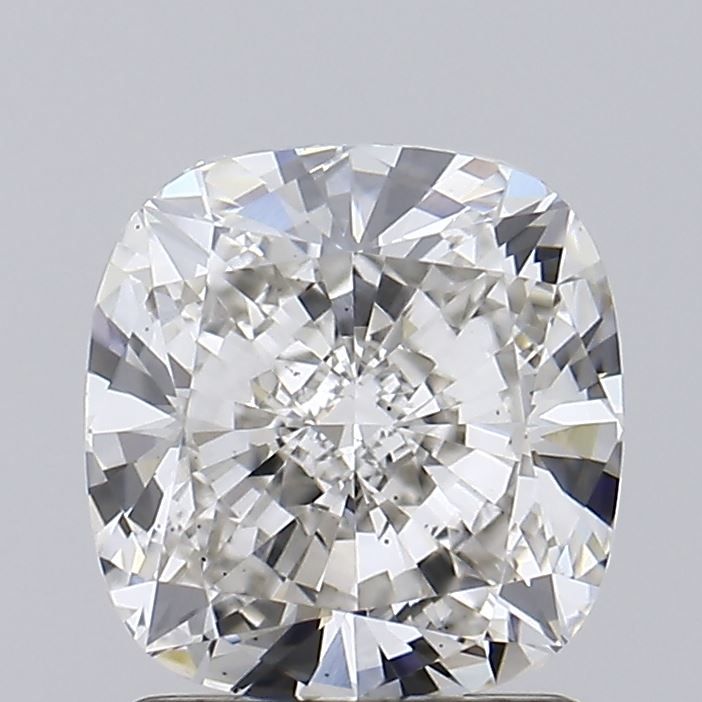 1.71 Carat Cushion Lab Diamond with  Cut Diamond in 14KT  view 1
