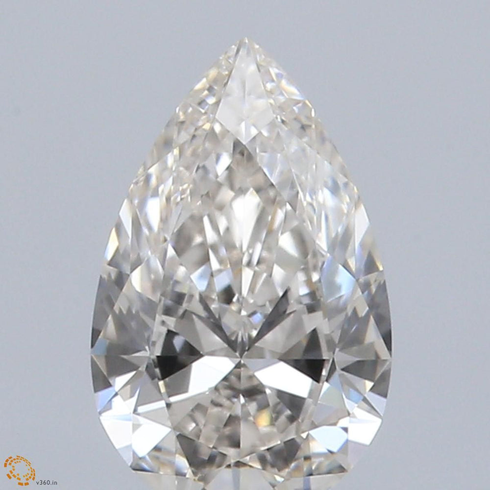 1.01 Carat Pear Natural Diamond with  Cut Diamond in 14KT  view 1
