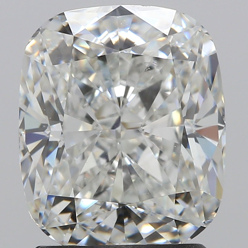 2.1 Carat Cushion Lab Diamond with  Cut Diamond in 14KT  view 1
