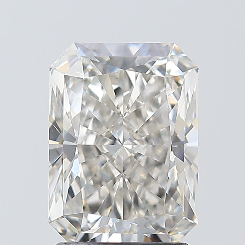 2.01 Carat Radiant Lab Diamond with  Cut Diamond in 14KT  view 1
