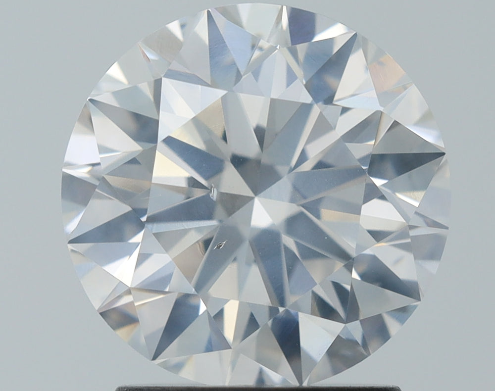 2.04 Carat Round Natural Diamond with  Cut Diamond in 14KT  view 1
