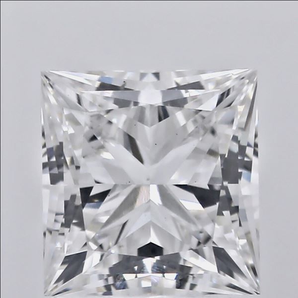 1.7 Carat Princess Lab Diamond with  Cut Diamond in 14KT  view 1
