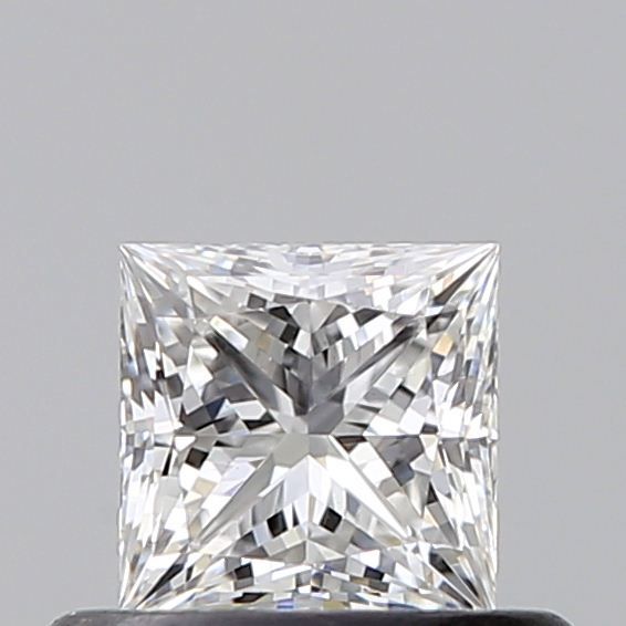 0.4 Carat Princess Natural Diamond with  Cut Diamond in 14KT  view 1
