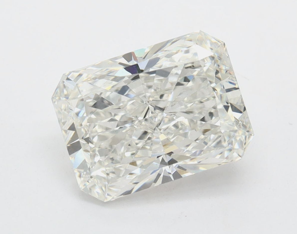 2.01 Carat Radiant Lab Diamond with  Cut Diamond in 14KT  view 1
