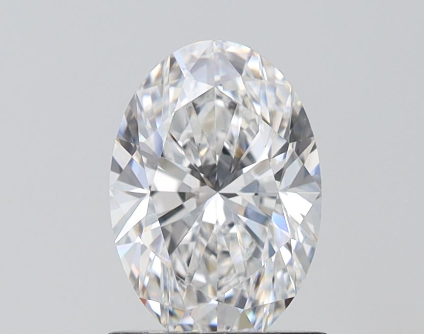 1.49 Carat Oval Lab Diamond with  Cut Diamond in 14KT  view 1

