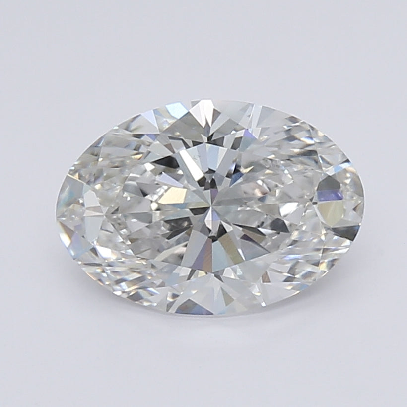 2.19 Carat Oval Lab Diamond with  Cut Diamond in 14KT  view 1
