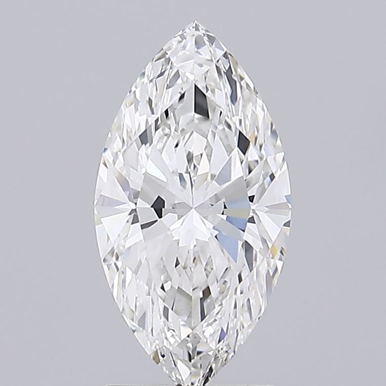 2.07 Carat Marquise Lab Diamond with  Cut Diamond in 14KT  view 1
