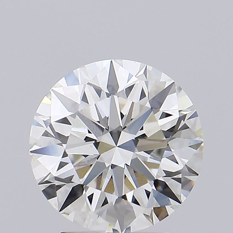 3.29 Carat Round Lab Diamond with  Cut Diamond in 14KT  view 1

