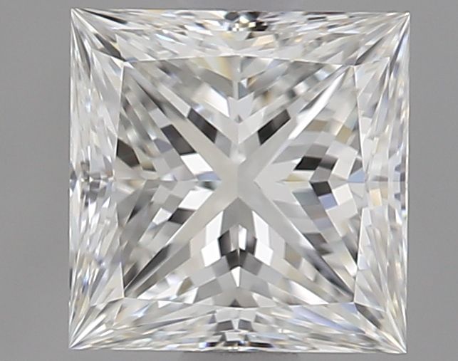 1.02 Carat Princess Natural Diamond with  Cut Diamond in 14KT  view 1
